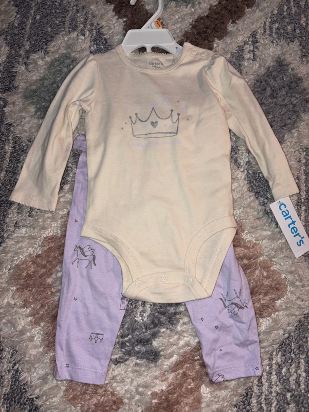Carter's Daddy’s Little Princess Bodysuit Unicorn Leggings